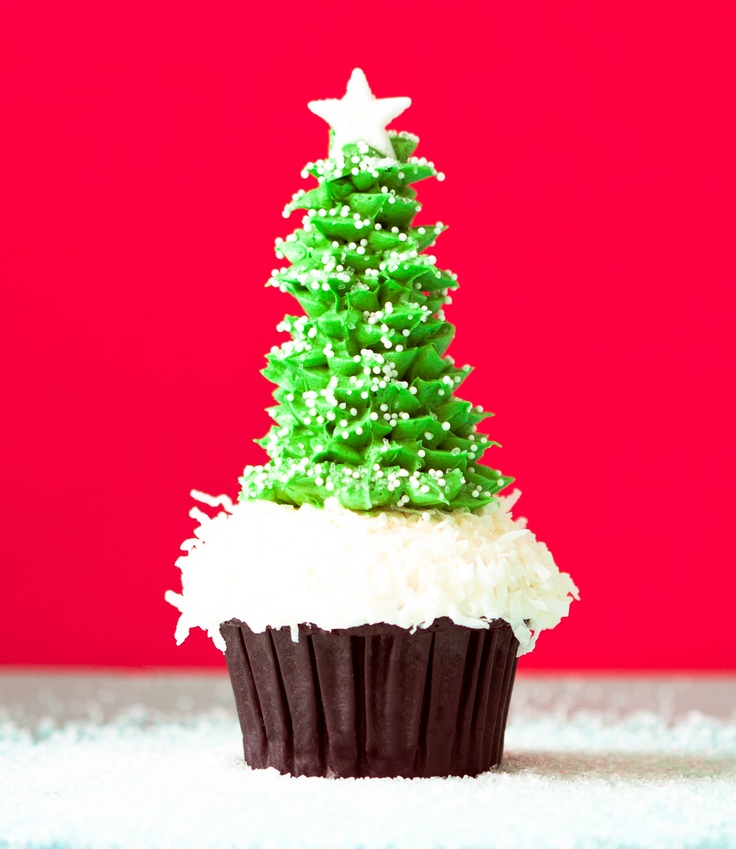 Cupcake Ice Cream Cone Christmas Trees