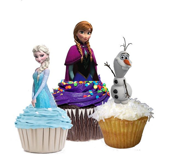 Disney Frozen Birthday Cupcakes