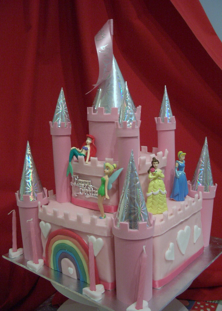 Disney Princess Castle Birthday Cake