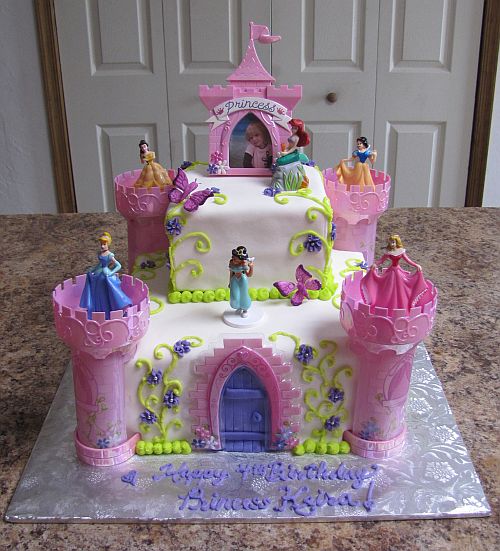 Disney Princess Castle Cake