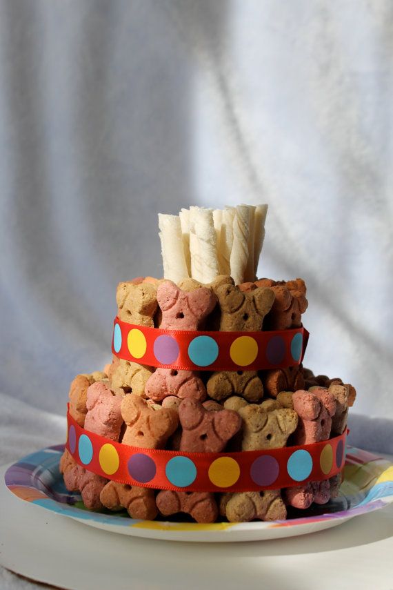 Dog Biscuit Birthday Cake