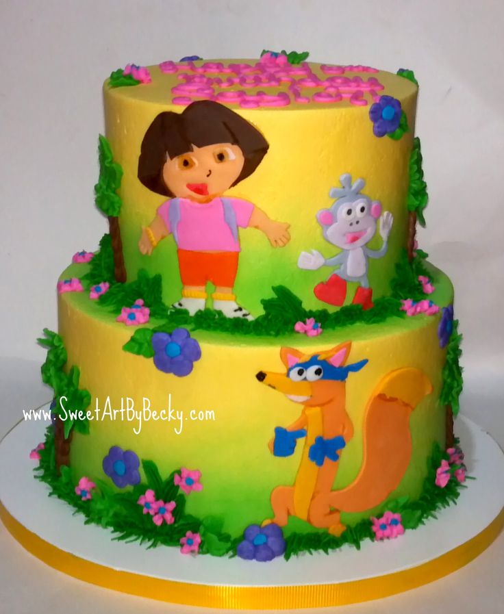 Dora Birthday Cake