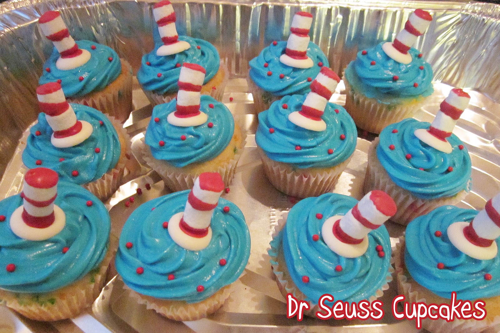 9 Photos of Dr. Seuss Birthday Cupcakes