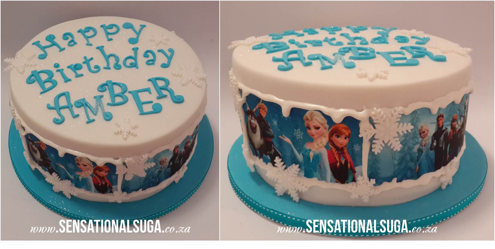 Edible Image Cake with Frozen