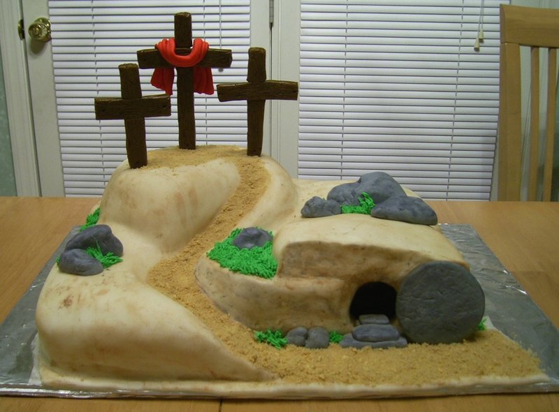 Empty Tomb Cake Easter