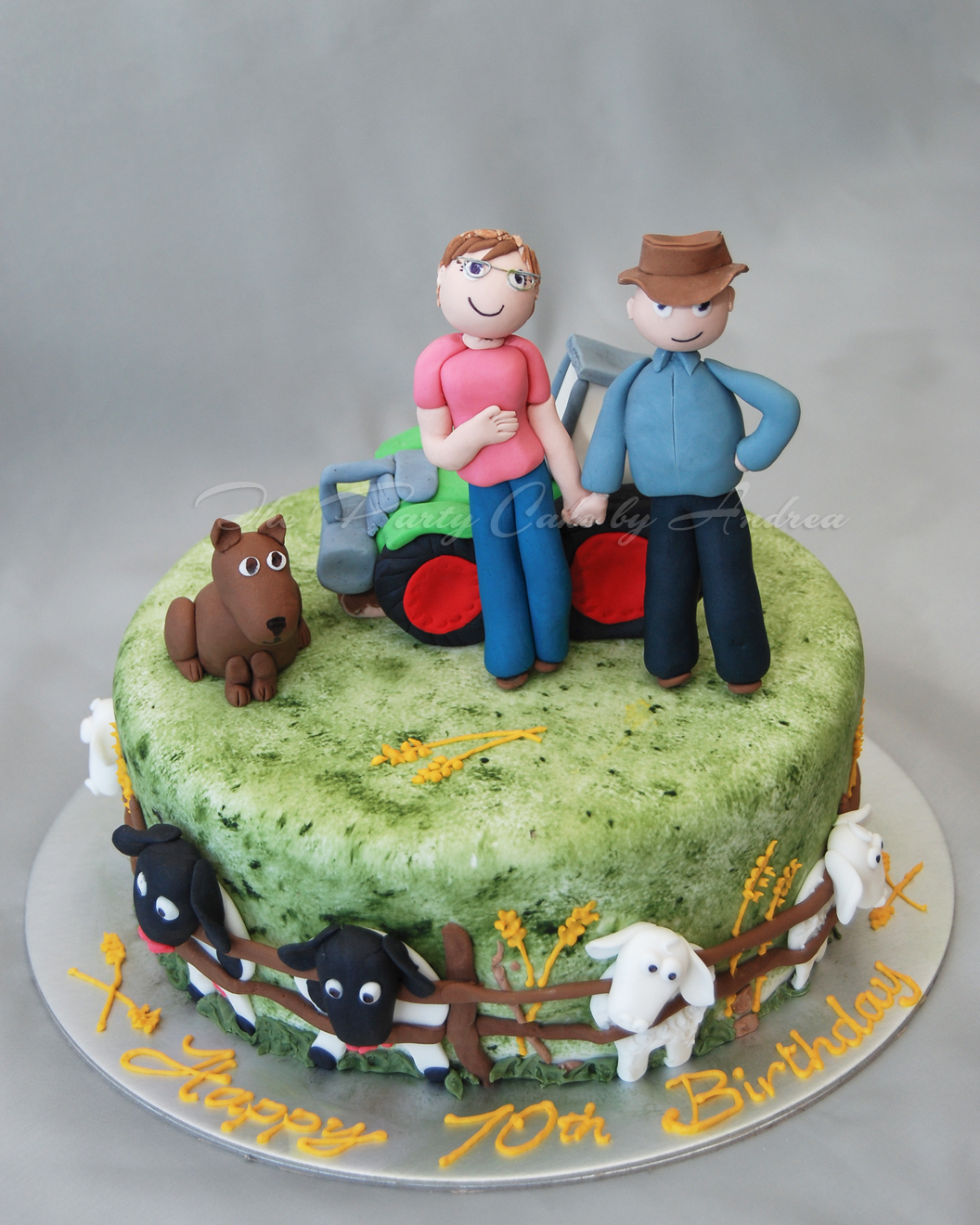 Farmer Birthday Cake