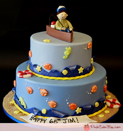 Fisherman Birthday Cake