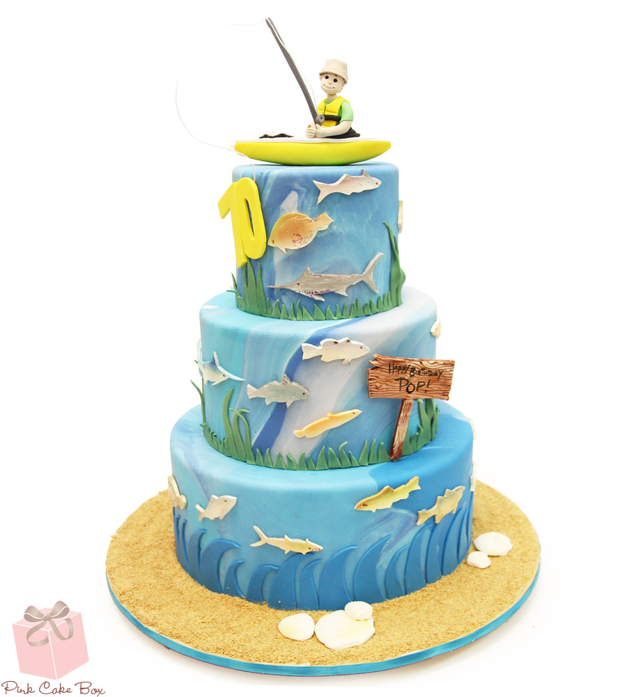 Fisherman Birthday Cake