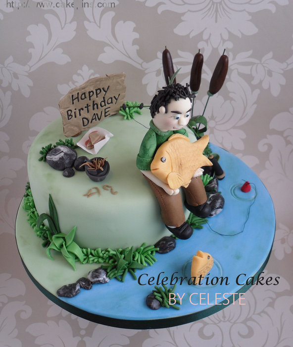 Fishing Theme Birthday Cake