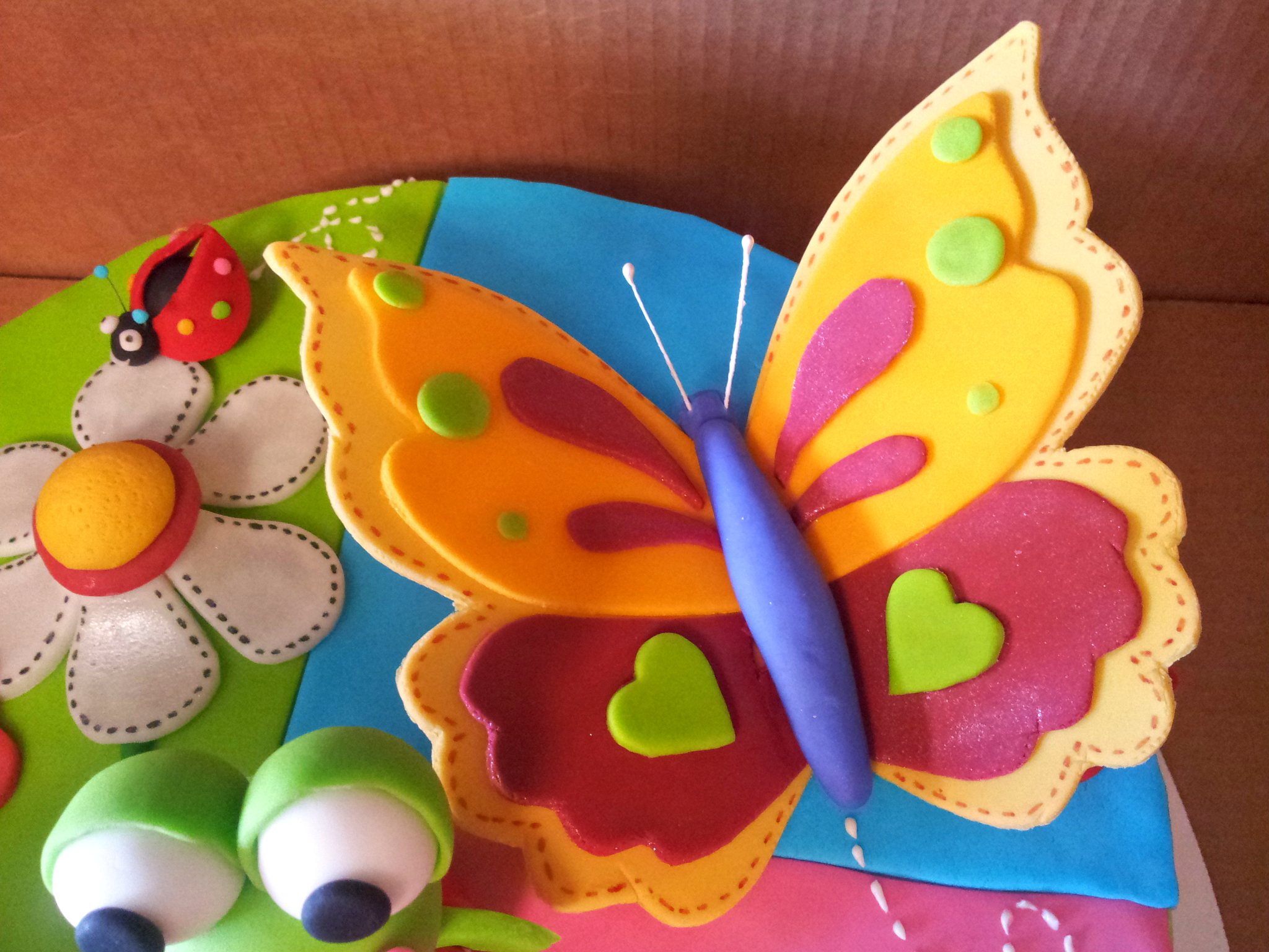 Flowers and Butterflies Cake