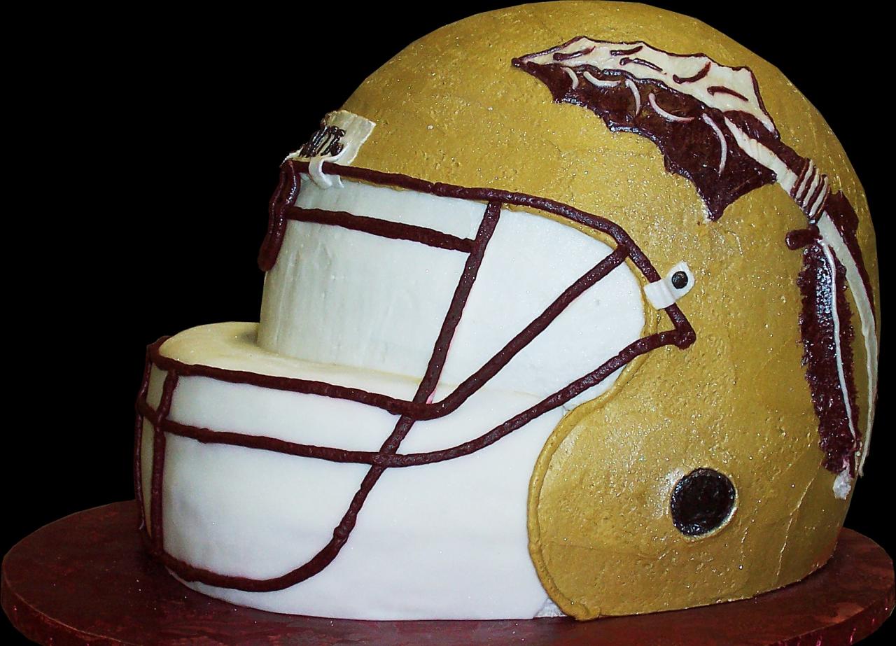 Football Helmet Birthday Cake