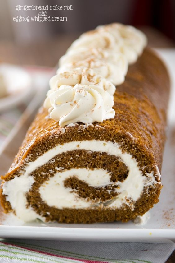 Gingerbread Cake with Whipped Cream