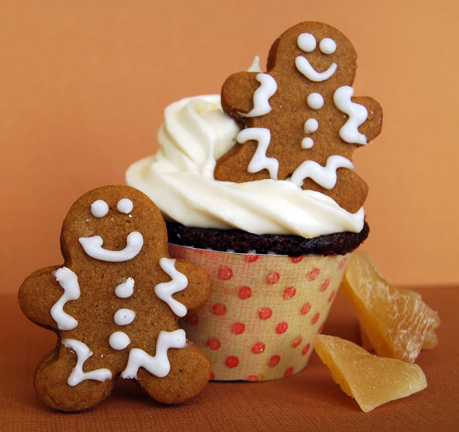 Gingerbread Cupcakes Cream Cheese Frosting