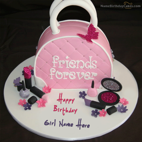 Girl Birthday Cake with Name