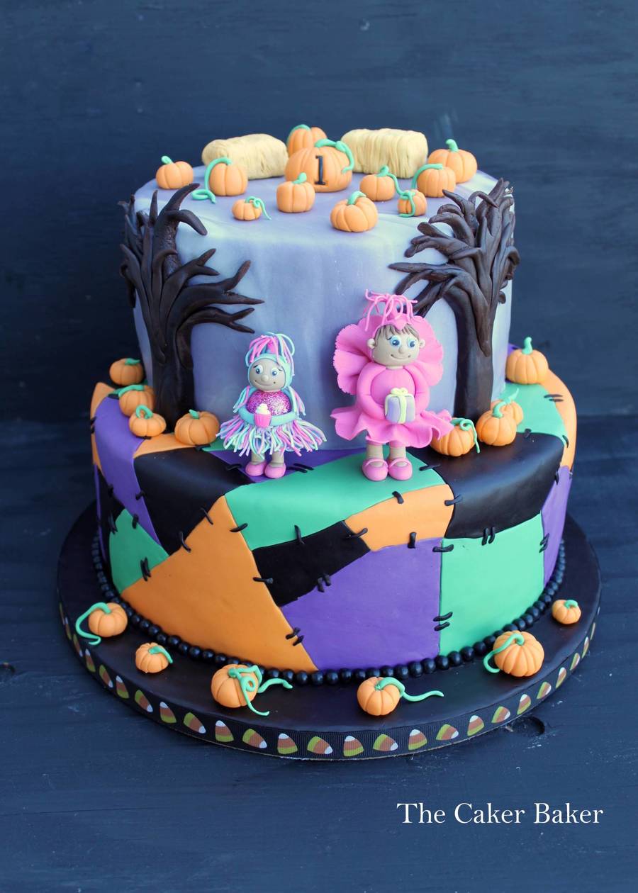 Girls Halloween Birthday Cake