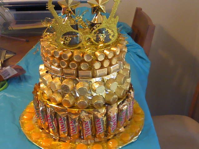 Golden Birthday Cake Ideas