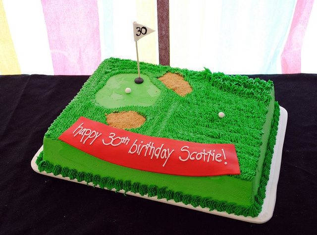 Golf Sheet Cake Ideas