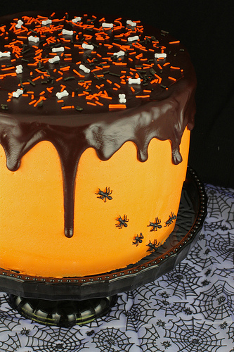 Halloween Chocolate Layer Cake