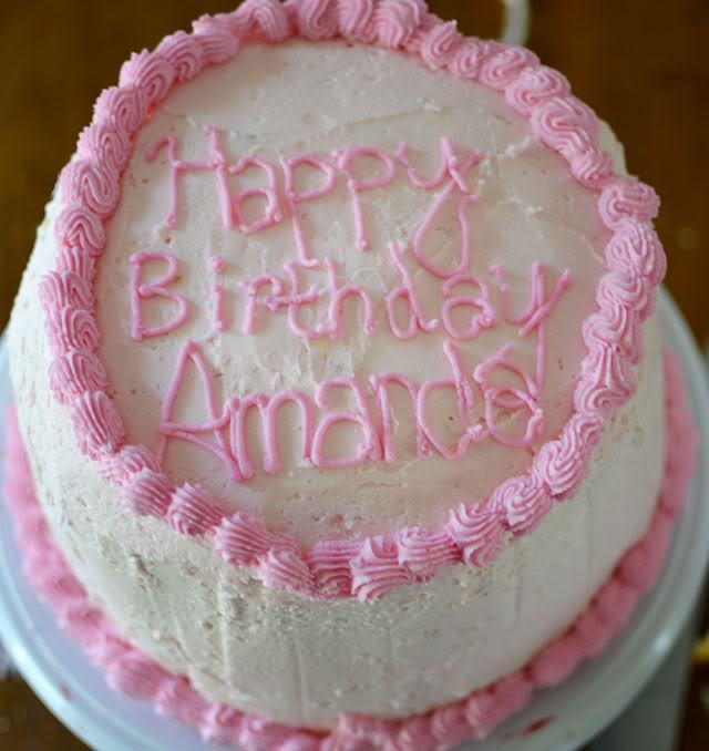 Happy Birthday Amanda Cake