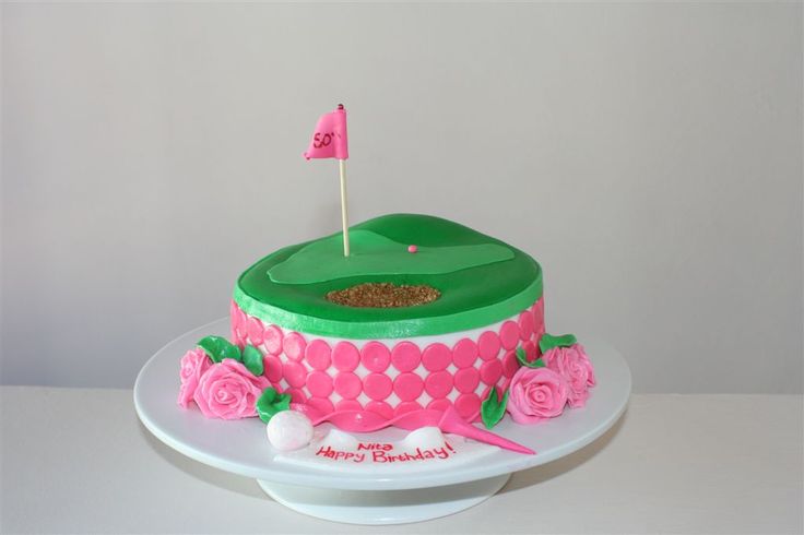 Happy Birthday Golf Cake Ladies