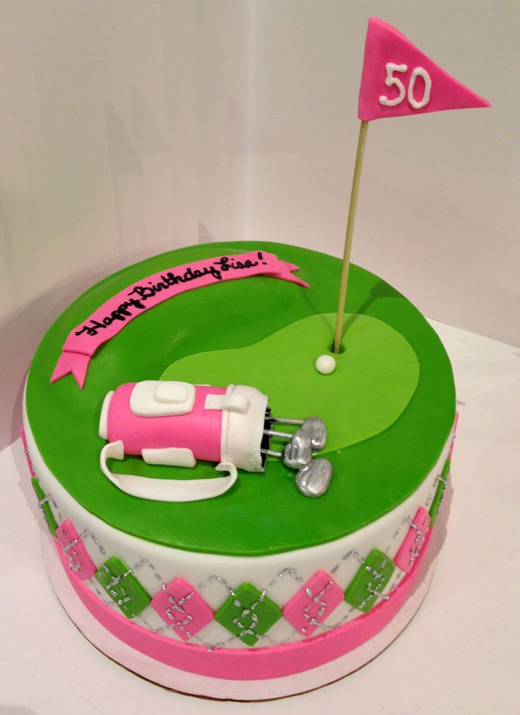 Happy Birthday Golf Cake