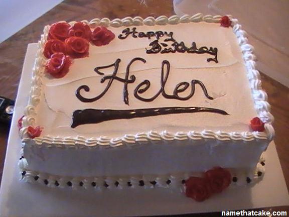 Happy Birthday Helen Cake