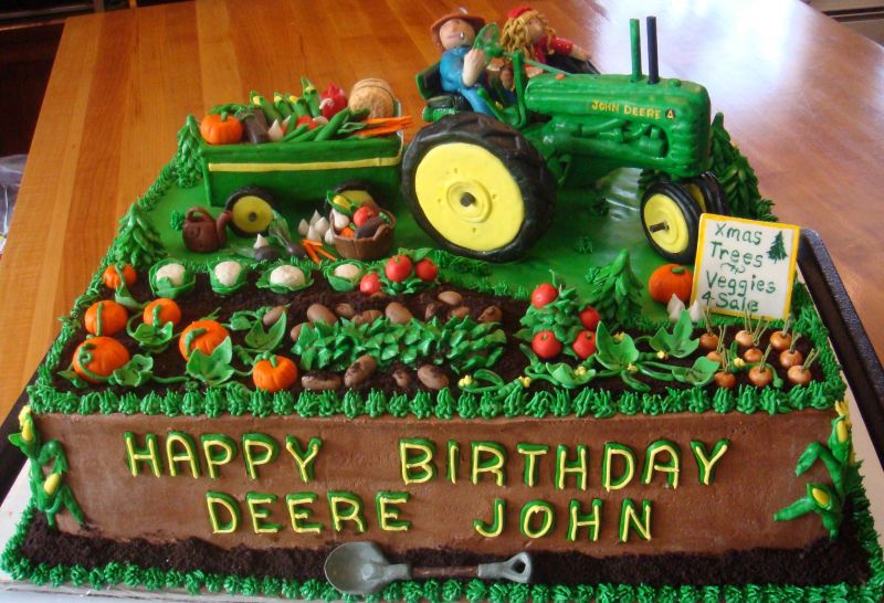 Happy Birthday John Deere Cakes