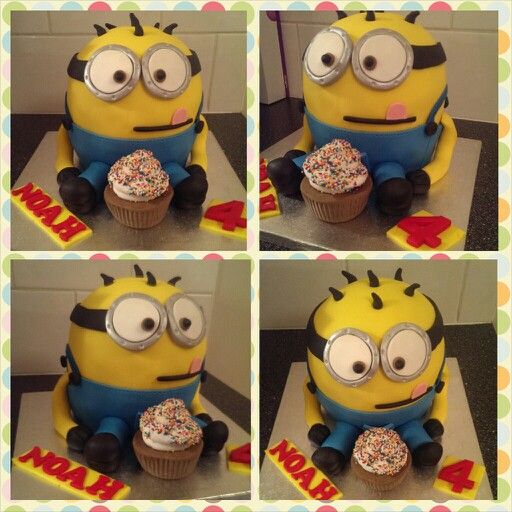 Homemade Minion Birthday Cake