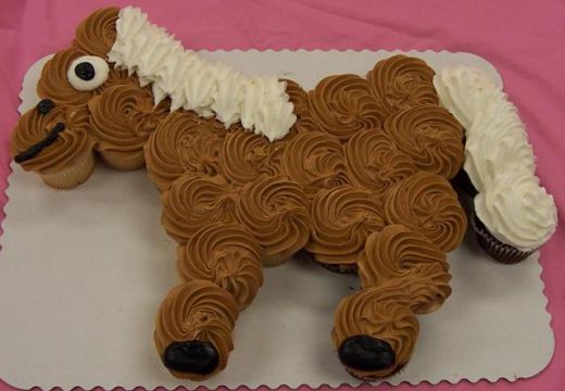 Horse Birthday Cake Cupcakes