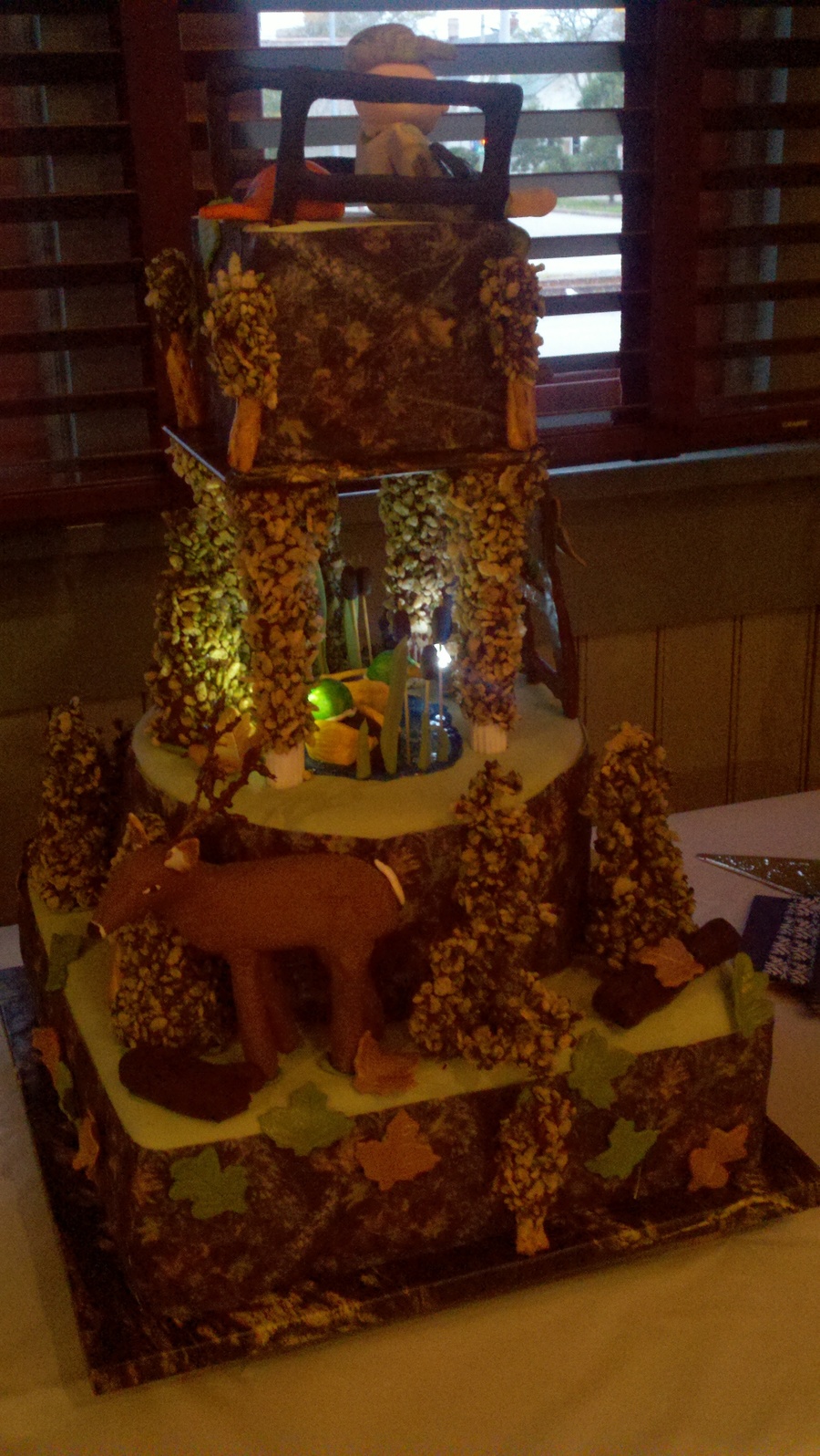 Hunting Camo Grooms Cake