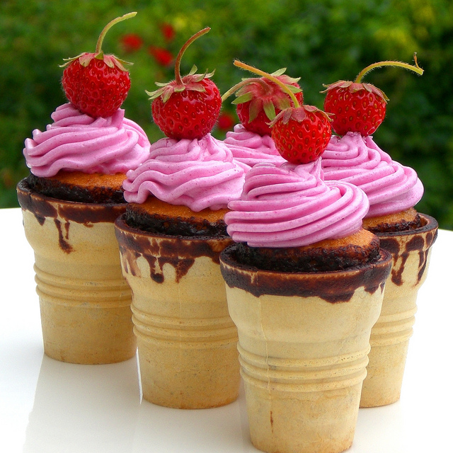 Ice Cream Cone Cupcakes