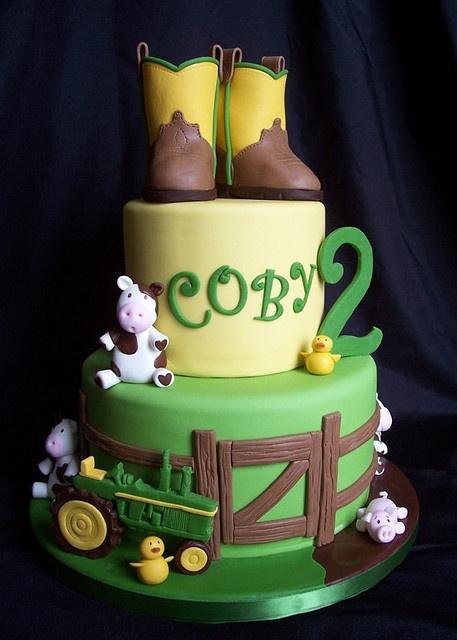 John Deere Farm Birthday Cake