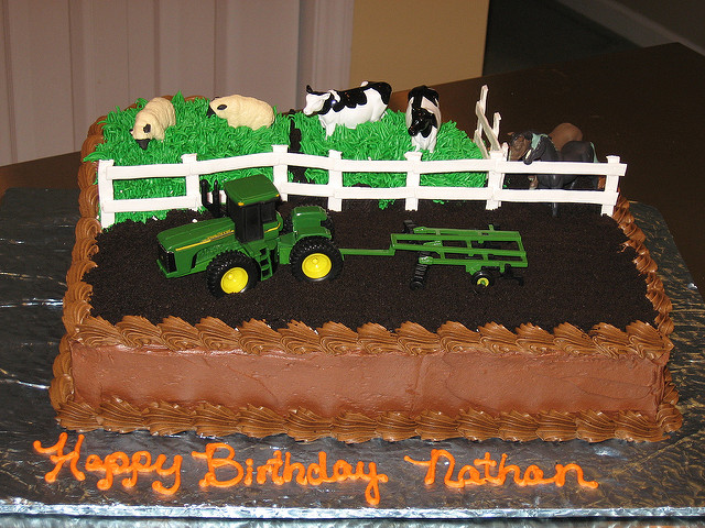 John Deere Farm Birthday Cake