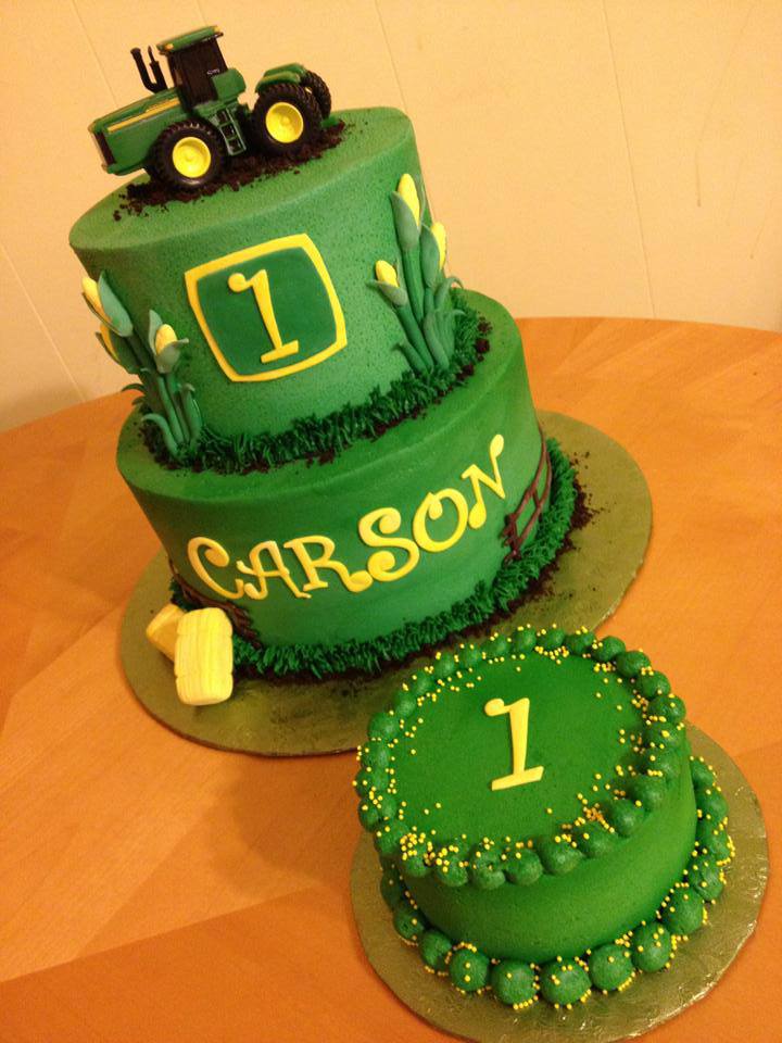 John Deere First Birthday Cake