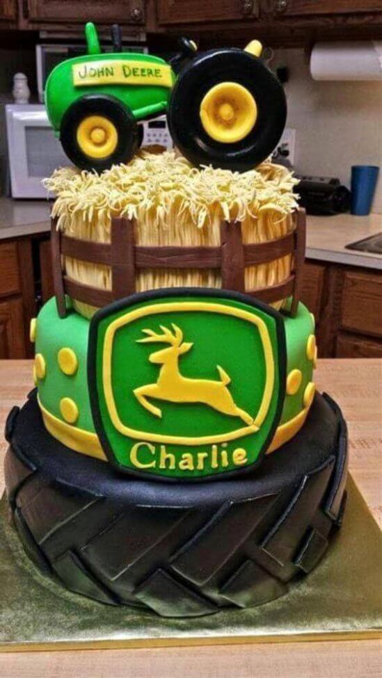 12 Photos of John Deere Themed Birthday Cakes