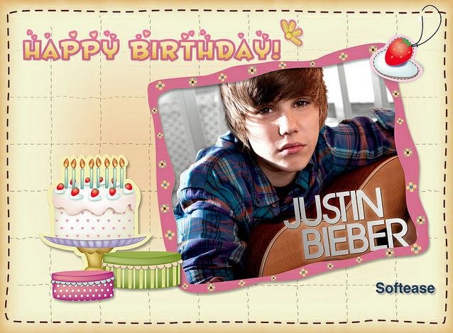 Justin Bieber Birthday Cards