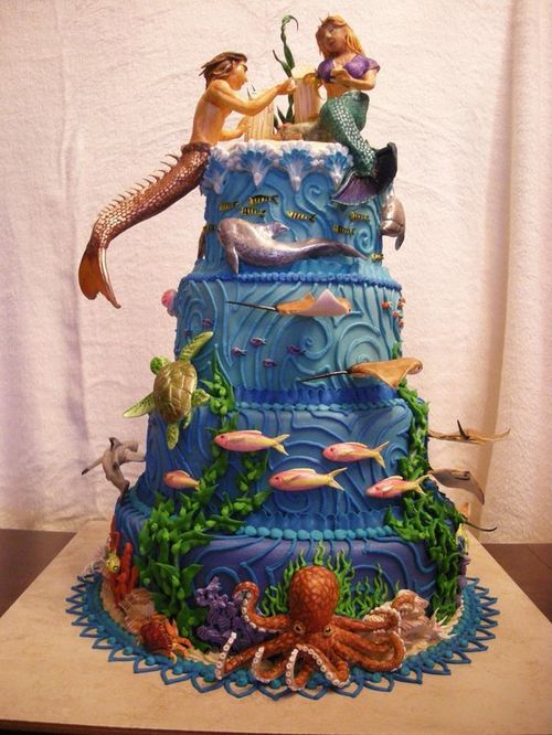 Mermaid Wedding Cake