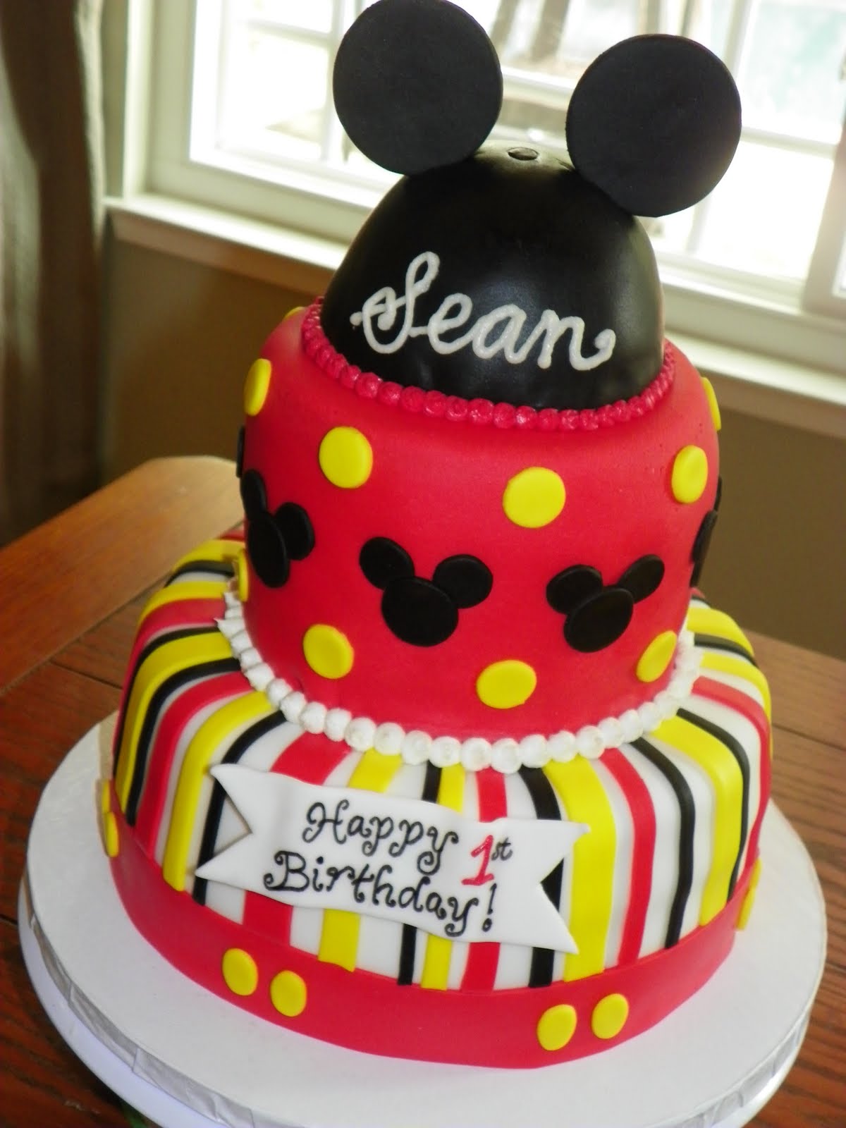 Mickey Mouse Birthday Cake