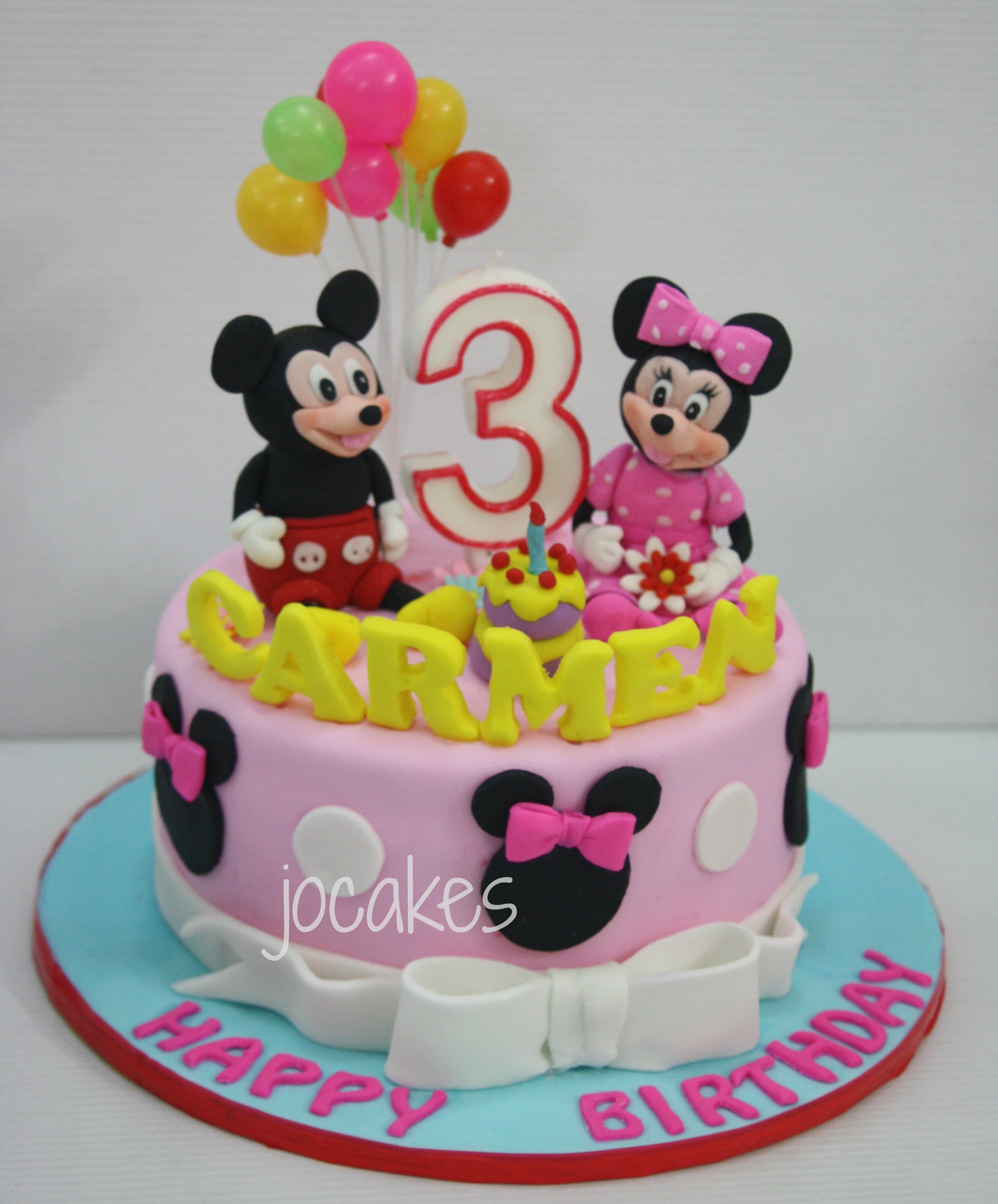 Minnie Mouse Birthday Cake 3 Year Old