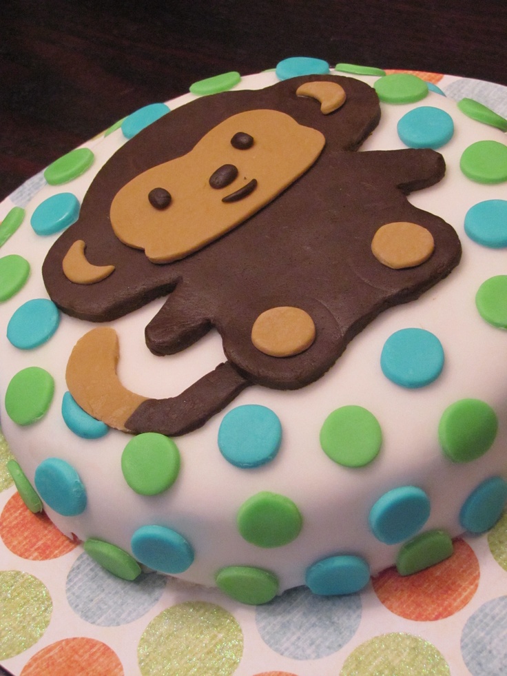 Monkey 1st Birthday Smash Cake