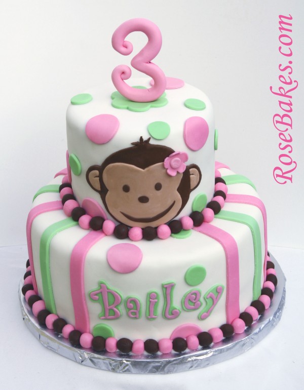 Monkey Birthday Cake