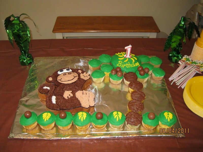 Monkey Birthday Cakes for Boys