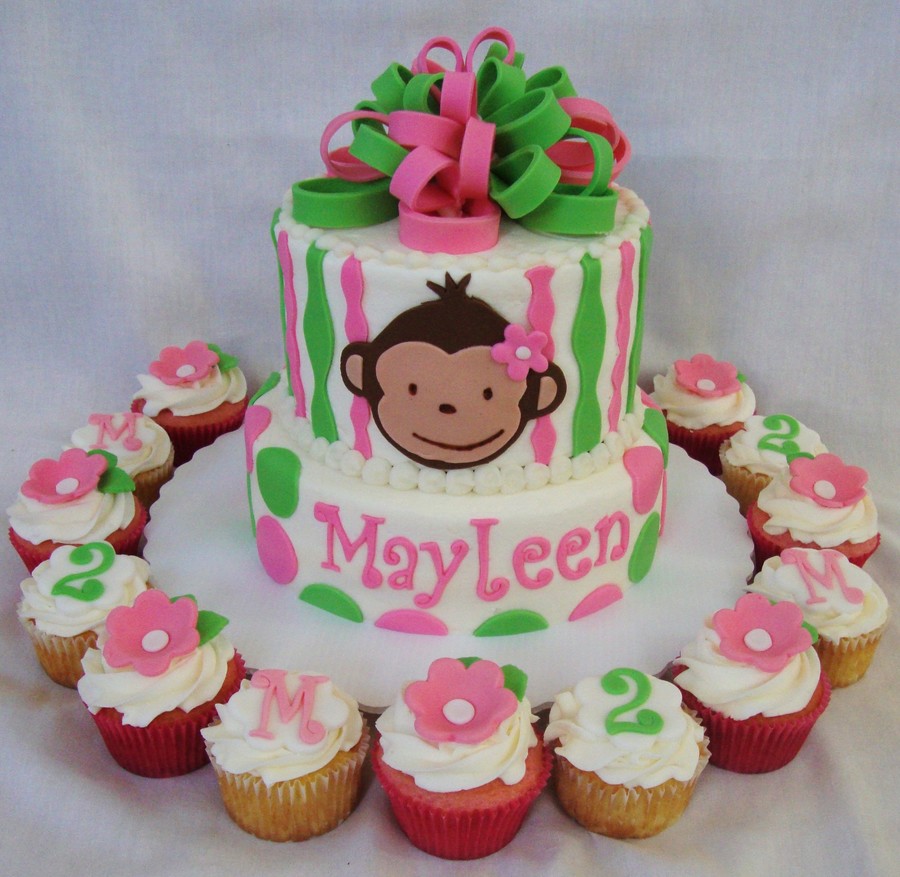 Monkey Cake and Cupcakes