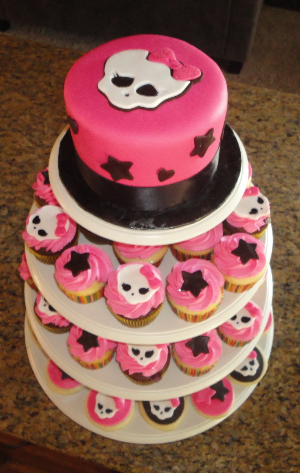 Monster High Cake and Cupcakes