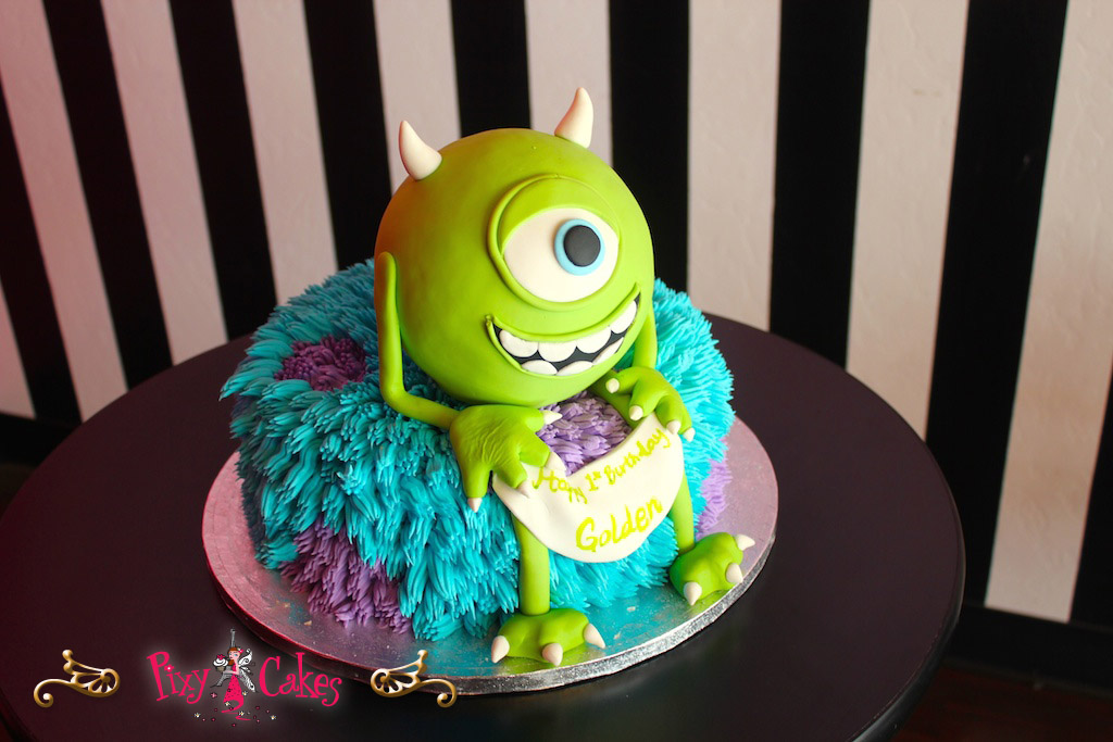 Monster Inc. 2 Tier Birthday Cake