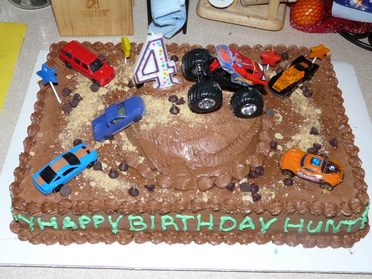 Monster Truck Birthday Cake