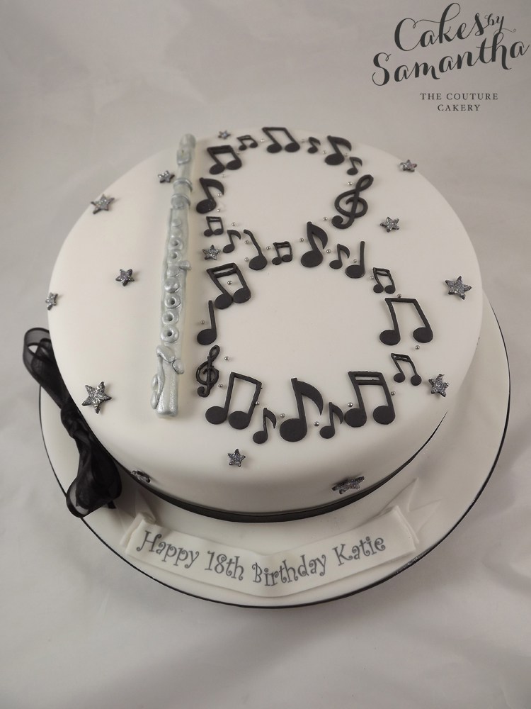 Music Notes Birthday Cake Designs