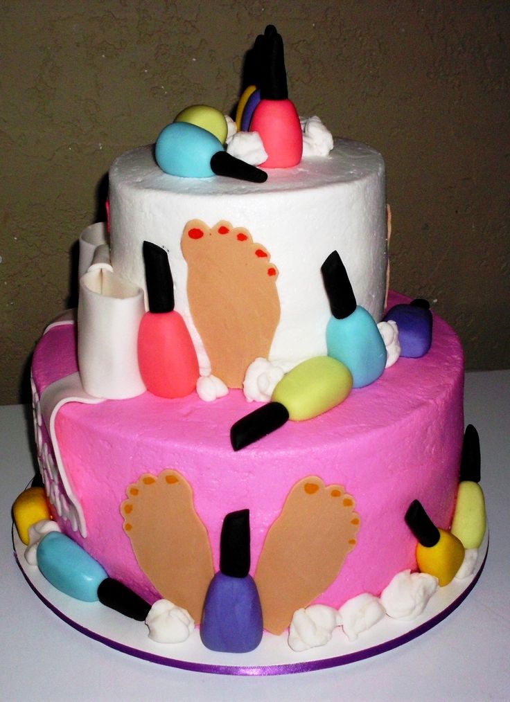 Nail Polish Birthday Cake