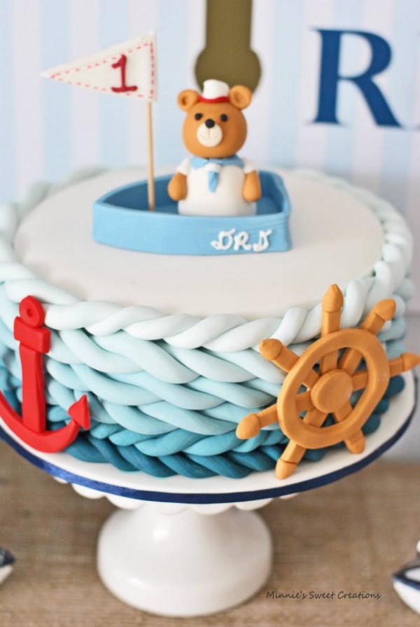 Nautical 1st Birthday Cake Ideas for Boys