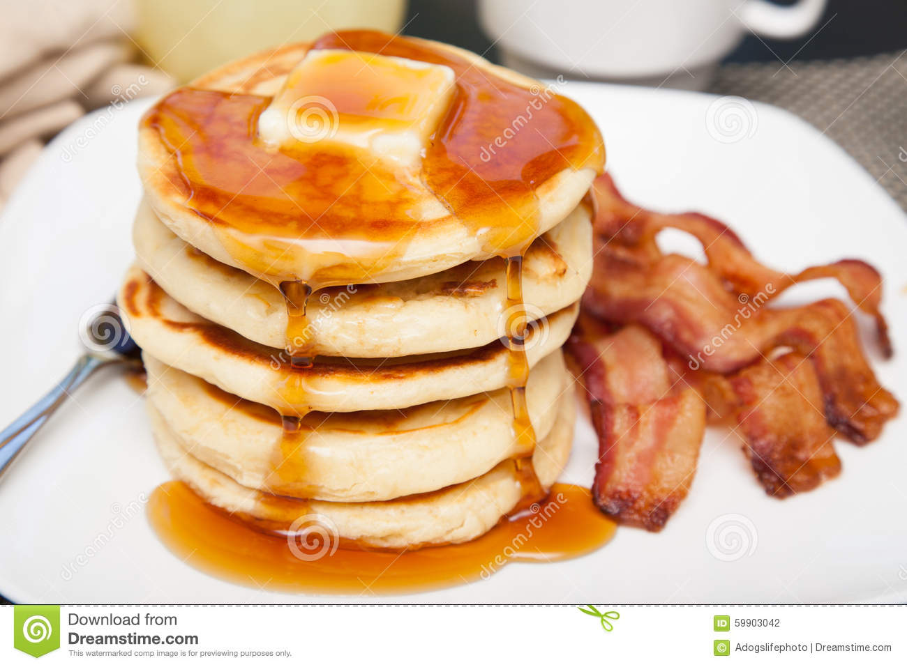 10 Photos of Images Stack Of Pancakes With Bacon